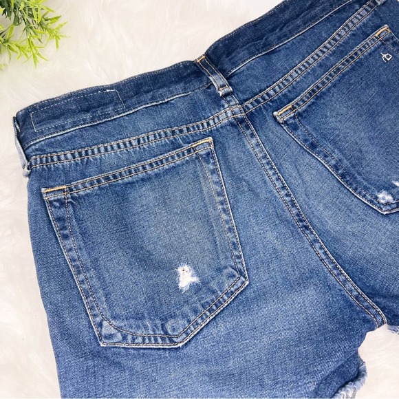 Rag & Bone Woodstock Denim Shorts Size 25 Distressed Blue Jean Shorts fo… - Picture 6 of 11